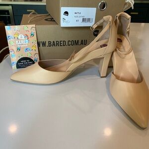 NIB, never worn Bared Wattle nude heels, size 41 (sold out online).